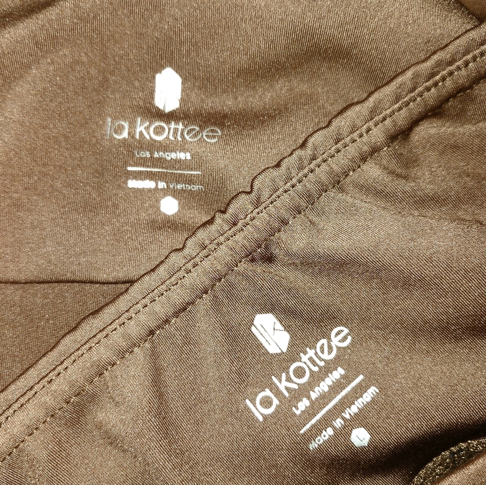 La Kottee | Brown Yoga Leggings Set - Picture 5 of 5